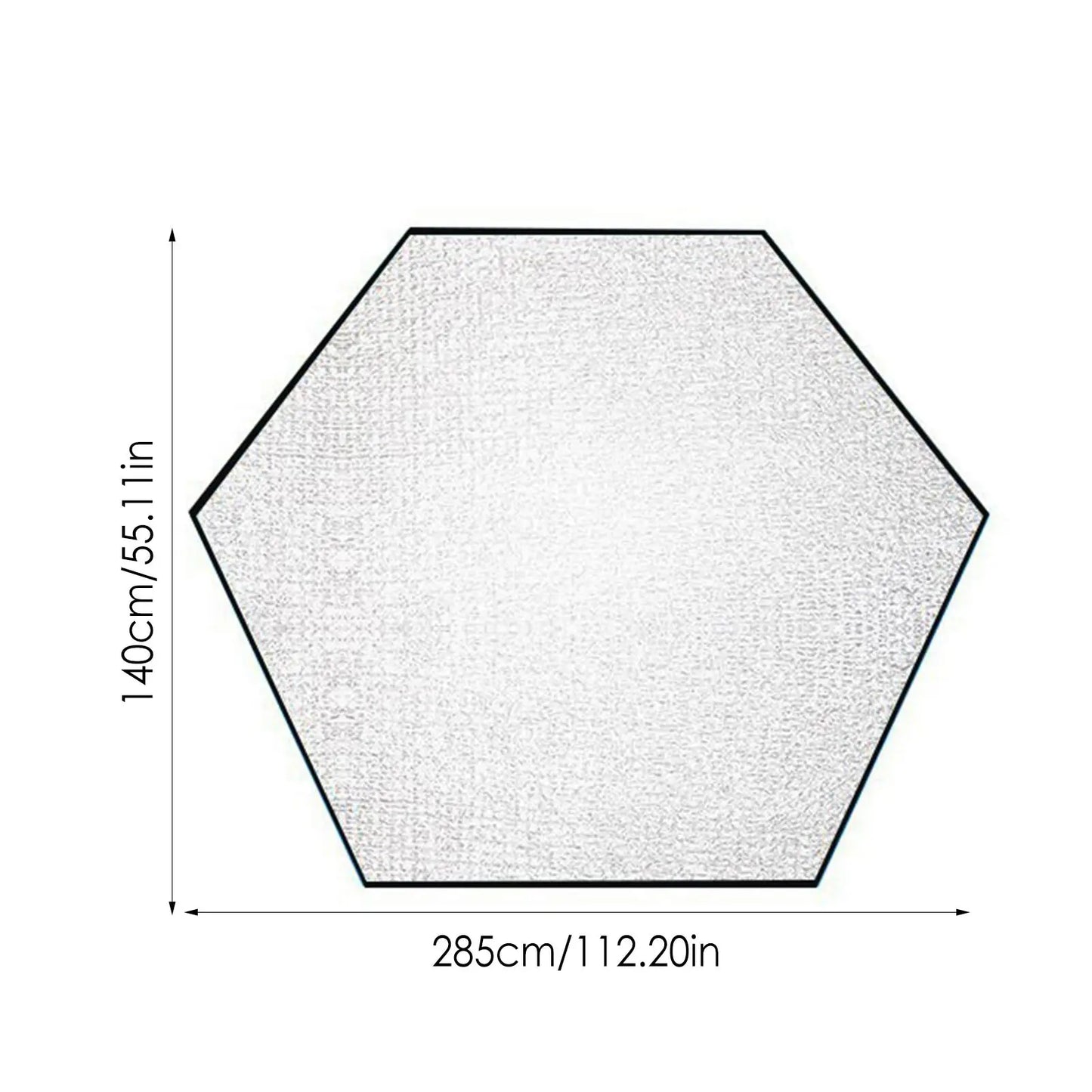 Waterproof Tent Mat Outdoor Camping Hexagonal Tent Pad Aluminum Film Tarp Ground Sheet Picnic Hiking Camping Mat Accessories