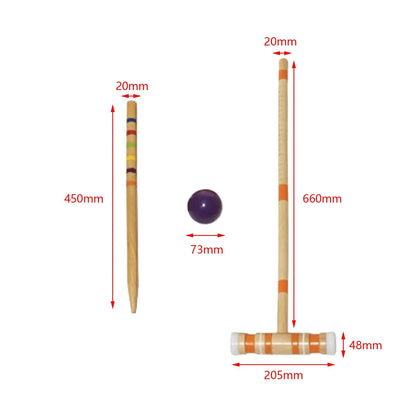 Lawn Croquet Game Set 2 Benchmarks for Yard Outdoor Games Sport Family
