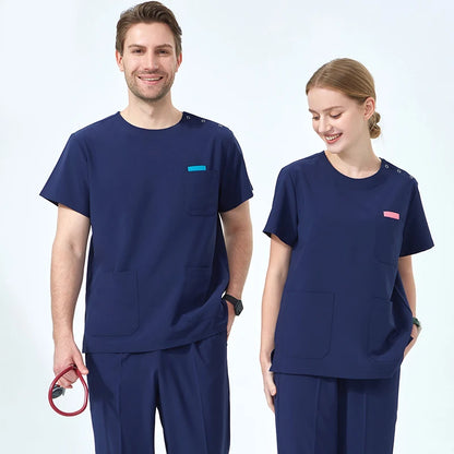 Quick-Dry Hospital Working Clothes Breathable Doctor Nurse Uniforms Women's Orthopaedic Surgeon Stretch Medical Scrub Set S02