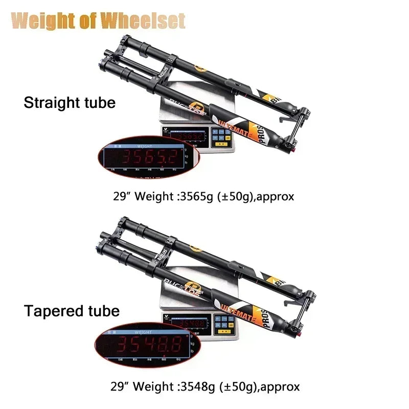 BUCKLOS Dual Crown Inverted Air Fork 26/27.5/29Inch DH MTB Air Suspension Fork 15*110mm Boost Fork E-bike Downhill Bike Parts
