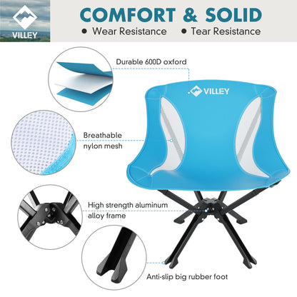 Folding Chair Lightweight , Supports 330 LBS