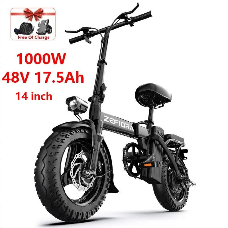 Cheap 14 20 inch Electric fat bike 1000w 2000w 30-50MPH 30-60Miles Adjustable front brake seat,For Cycling Electric Bicycle