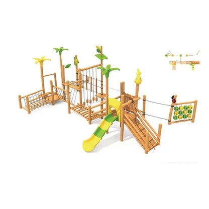Indoor Outdoor Custom Wooden Play House for Kindergarten Daycare Outdoor Play Area, Children Wooden Playhouse