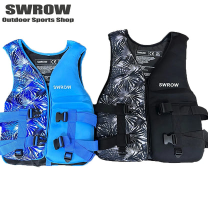 Adult Children's Neoprene Lifejacket Portable Water Sports Buoyancy Swimming Lifejacket Kayak Surfing Fishing Floating Vest 2023