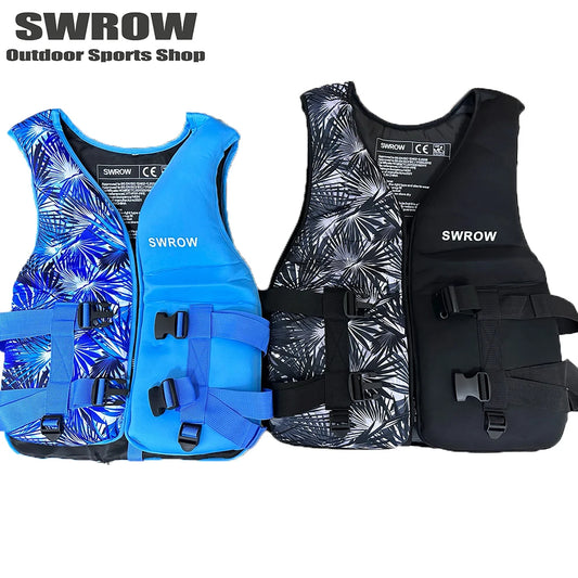 Adult Children's Neoprene Lifejacket Portable Water Sports Buoyancy Swimming Lifejacket Kayak Surfing Fishing Floating Vest 2023