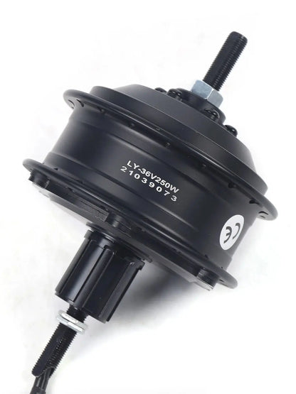 Waterproof Conversion Kit for Electric Bike Rear Wheel Bicycle Hub 36V 250W Drive Rear Cassette Freewheel Motor Brushless Gear