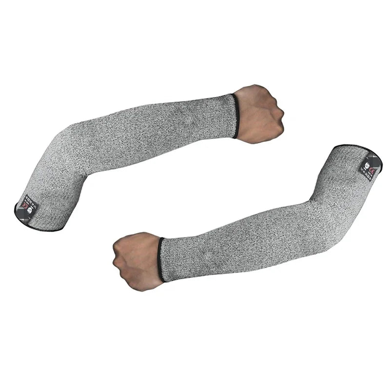 1Pc Level 5 HPPE Safety Working Arm Wrist Cover Outdoor Anti-cutting and Anti-piercing Wrist Cover Woodworking Arm Cover