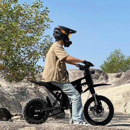 Freego X0 Mini Dirt Bike for Teens Adults 3600W Motor 40MPH Dual Hydraulic Disc Brakes All-Terrain Motorcycle Off-Road E-Bike UL