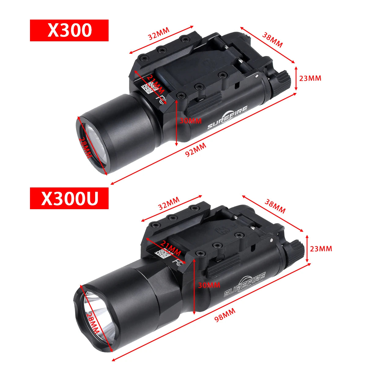 SureFire X300 X300U X300U-A Ultra Flashlight Metal Airsoft Ourdoor Light Hanging Hunting Flashlight