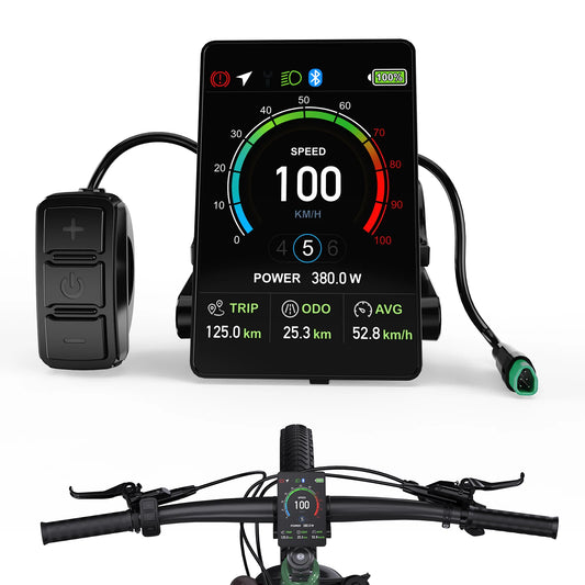 Ebike Display For BAFANG CAN BUS BBS Motor DPC010 DPC080 EKD01 Bluetooth Electric Bike Computer 5PIN Male Bicycle Speedometer