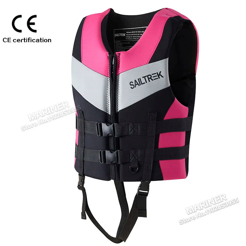 Impact Vest Wakesurf Comp Vest CE Approved Neoprene Life Jacket Wake Surfing But Great for All Other Watersports Activities