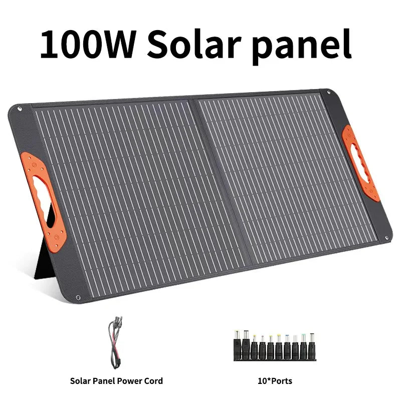 ETFE 100w 200W Foldable Solar Panels Cell Portable Solar Charging Panel Complete Kit Outdoor Tourism Camping Power Station