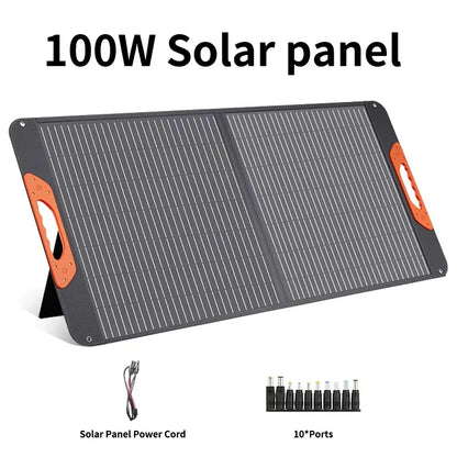 ETFE 100w 200W Foldable Solar Panels Cell Portable Solar Charging Panel Complete Kit Outdoor Tourism Camping Power Station