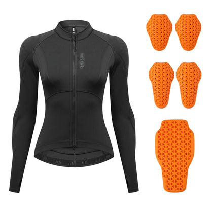 WOSAWE Motorcycle Women Motorcycle Jacket Summer Biker Street Riding Jacket Elastic Breathable Motorcyclist Clothing