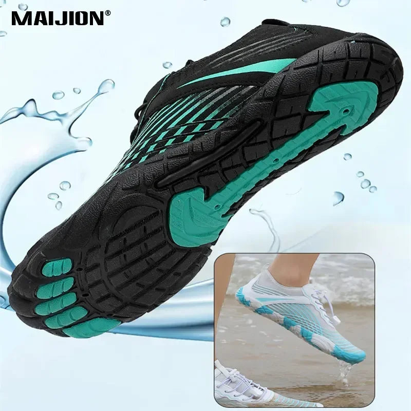 Quick-drying Aqua Shoes for Men Women Barefoot Anti-slip Beach Swimming Fitness Wading Upstream Rafting Outdoor Water Sneakers