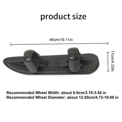 Scooter Ski Sled 2 in 1 Snow Scooter Strollers Wheel Ski Sled Glider Snowboards for Cycling Bicycle Jogging Sports Outdoor Paths