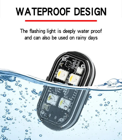 RGB Led Car Strobe Lights Motorcycle LED Flash Position Wireless Light Aircraft Airplane Helicopter Warning Lights Accessories