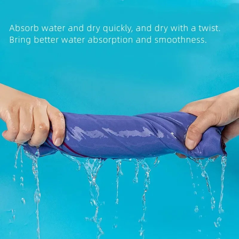 80x130 Quick Drying Swim Beach Towel Portable Outdoor Sports Fitness Ultra Fine Fiber Towel Lightweight Absorbent Microfiber
