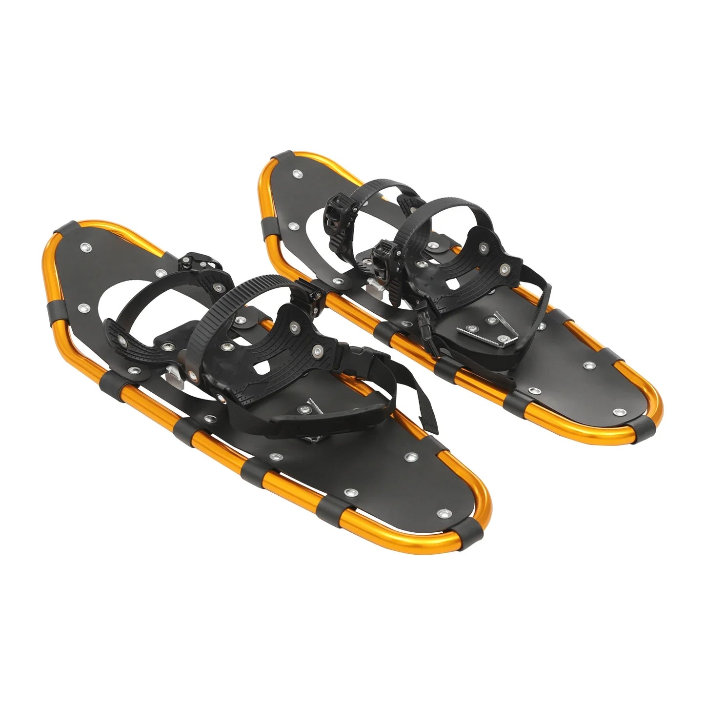 25 Inch Snowshoes, Snowshoes& Adjuatable Trekking Poles, Snowshoes for Adults Men Women