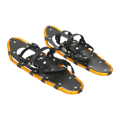 25 Inch Snowshoes, Snowshoes& Adjuatable Trekking Poles, Snowshoes for Adults Men Women
