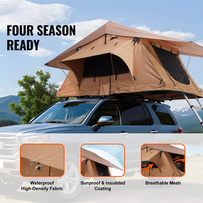 Rooftop Tent Hardshell Folding Tent with Telescopic Ladder