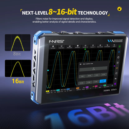 4in1 Tablet Oscilloscope 2 Channel 350MHz Signal Generator