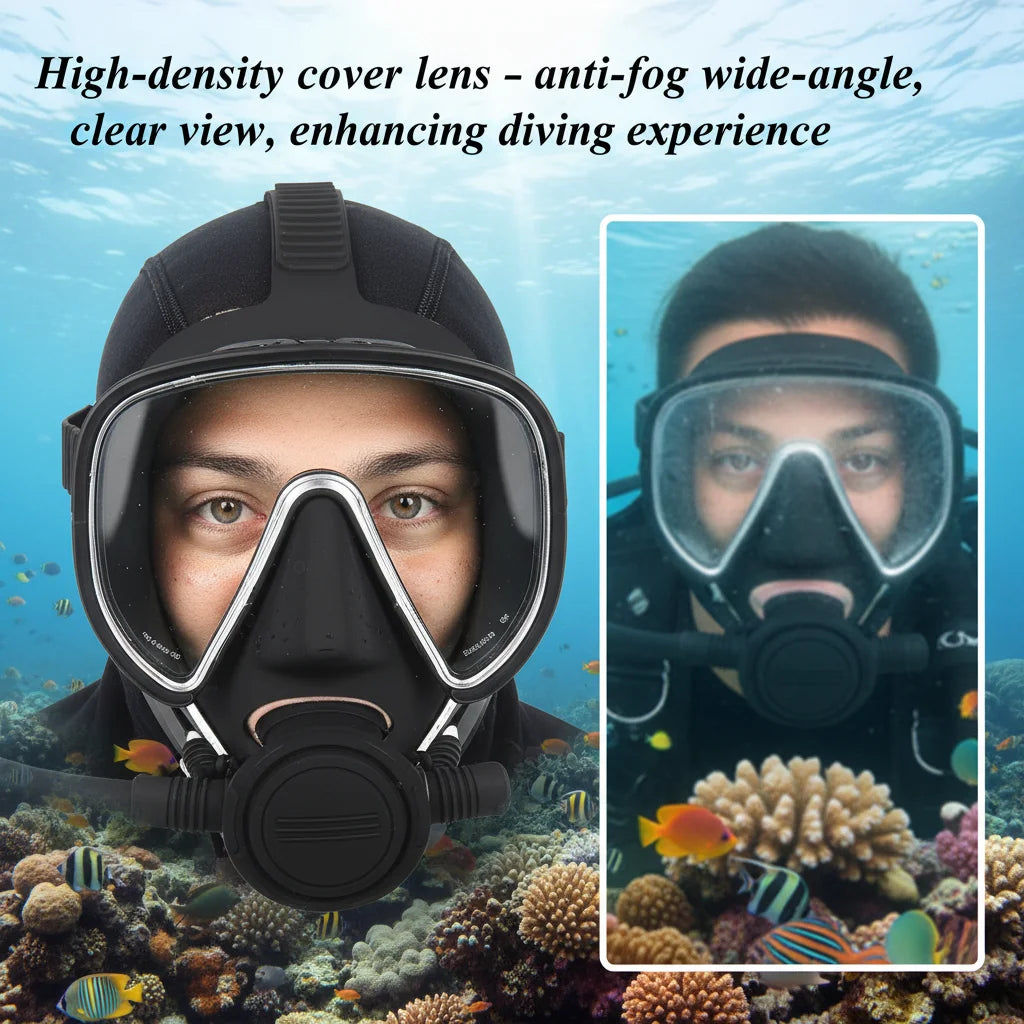 3L Scuba Tank Kit, Aluminum Diving Respirator with Mask & Backpack, 3000PSI for Snorkeling, Yoke 8mm Adapter