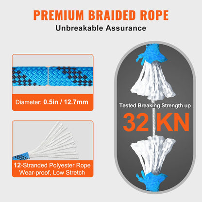 Static Climbing Rope 125/150/200ft