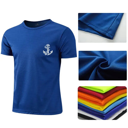Quick Dry Men Running T-shirt Fitness Sports Top Gym Training Shirt Breathable Jogging Casual Sportswear Men's Breathable 2026