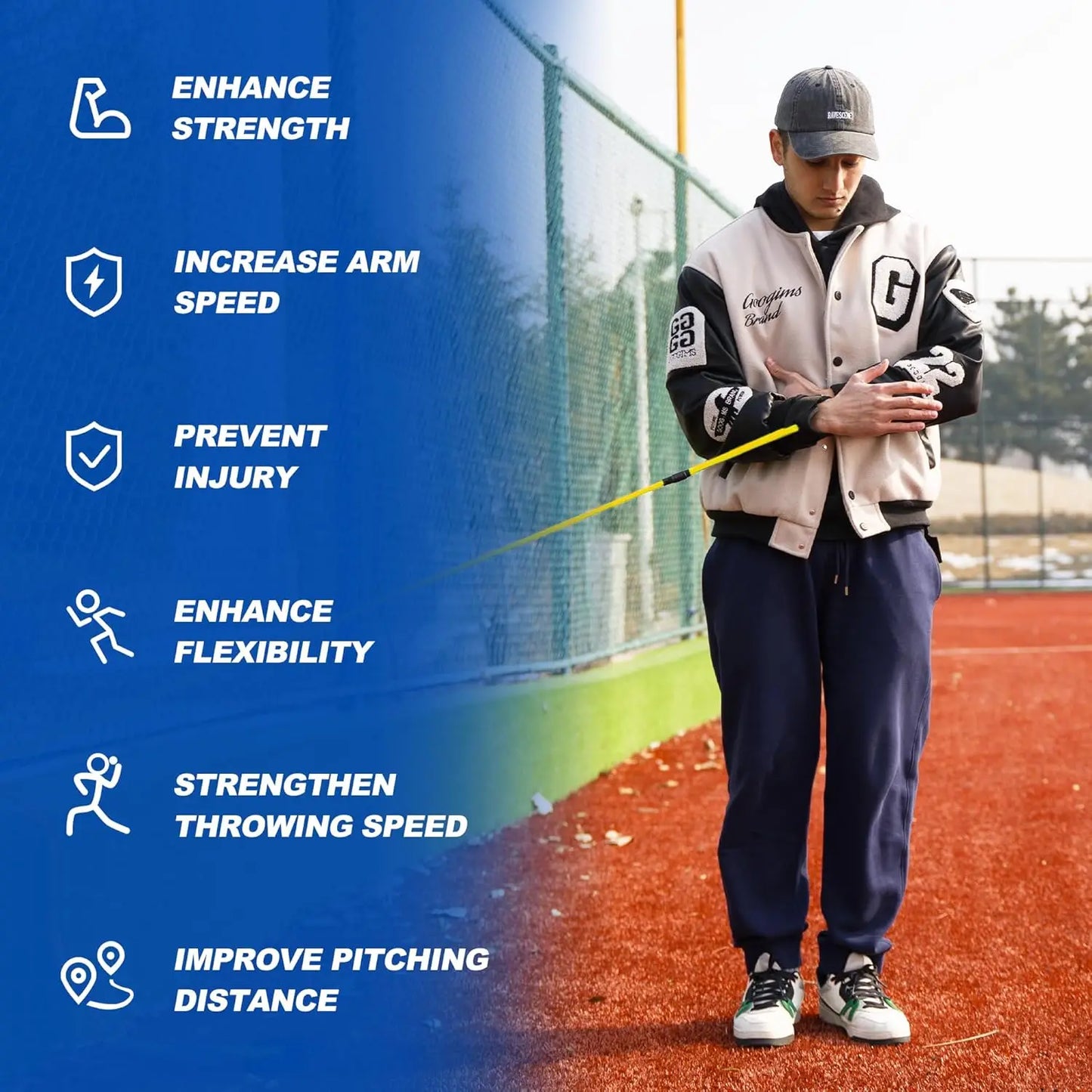 Baseball & Softball Resistance Bands for Pitching Training, Arm Strength Improvement Equipment for All Skill Levels