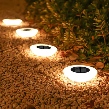 1/4PCS Solar Lights, Outdoors Lamp, 360° LED Floor Lights Waterproof with On/Off for Garden, Yard, Driveway, Patio, Lawn 1/4Pack