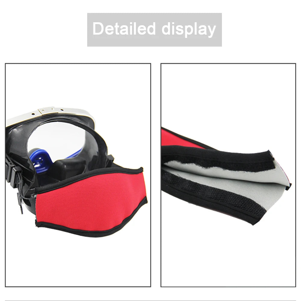 Diving Mask Slap Strap Waterproof Scuba Mask Straps Non-Slip Neoprene Mask Strap Cover Goggle Strap Covers for Dive Snorkel Mask