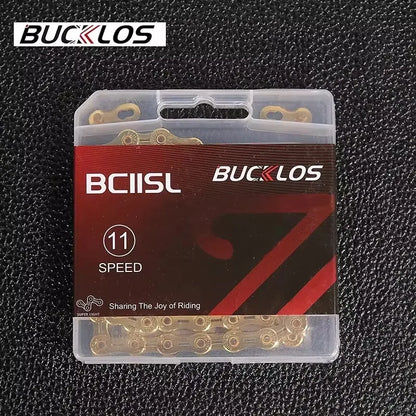 BUCKLOS Bicycle Chain 10v 11v 11EL 11SL Chain 8s 9s 10s 11s 12s Speed Bike Current 116/126 Links High Quality Chain for SHIMANO