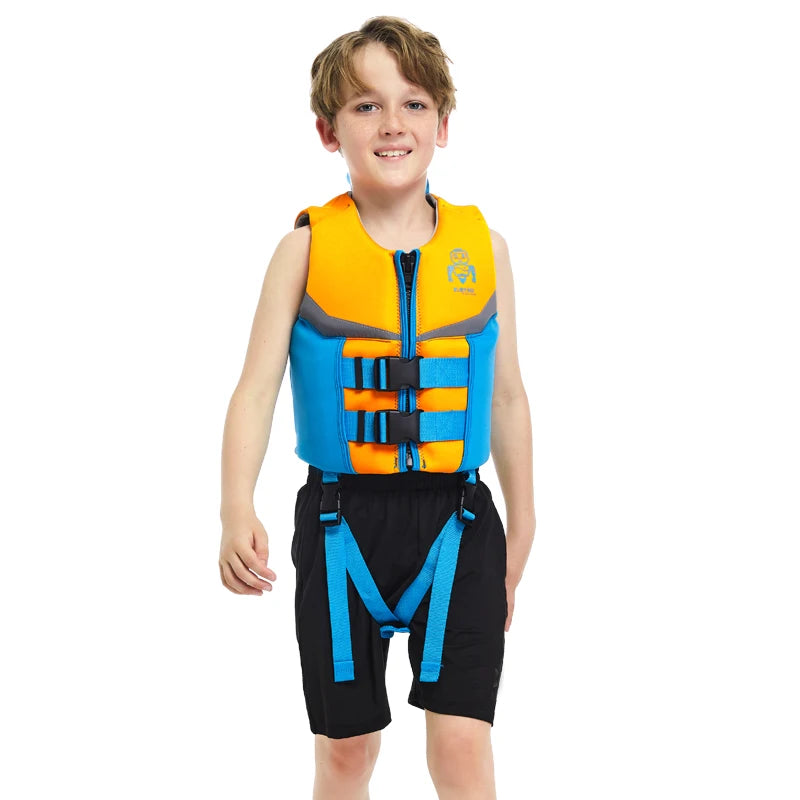 Kids Swim Vest, Buoyancy Jacket For Boys Girls, Float Buoyancy Swimsuit, Children Flotation Swimming Aid 50N
