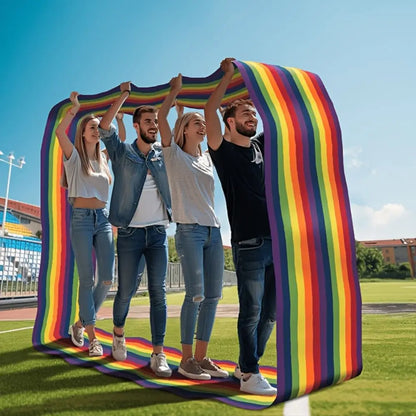 Outdoor Games Teamwork Games Rolling Mat Group Activity Group Learning Activity Sports Entertainment Playing Run Mat
