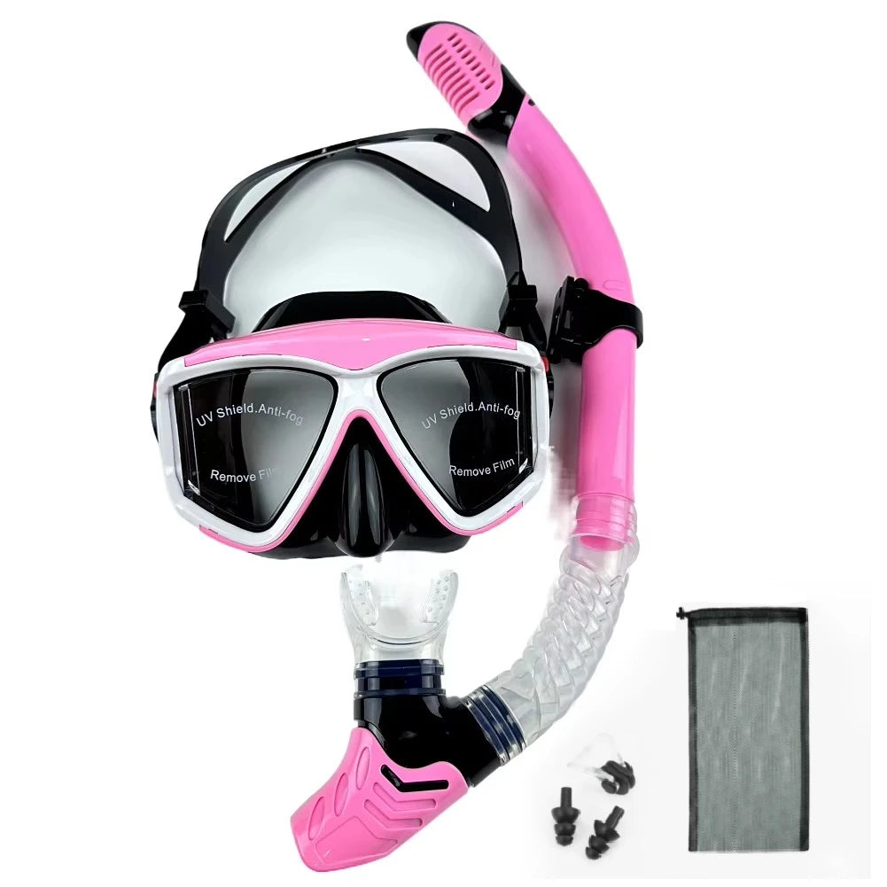 Professional scuba diving mask snorkeling suit adult silicone skirt anti-fog goggles swimming equipment