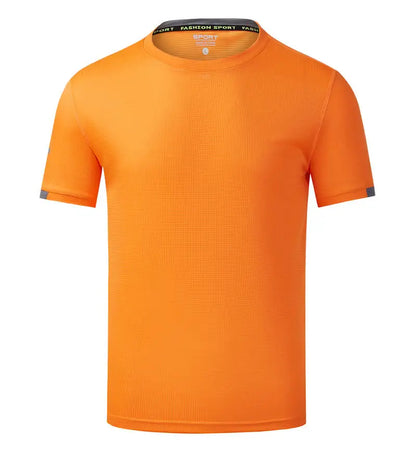 Quick Drying Round Neck T-shirt With Short Sleeves Breathable Fitness And Leisure Team Wear Running Shirt For Men And Women