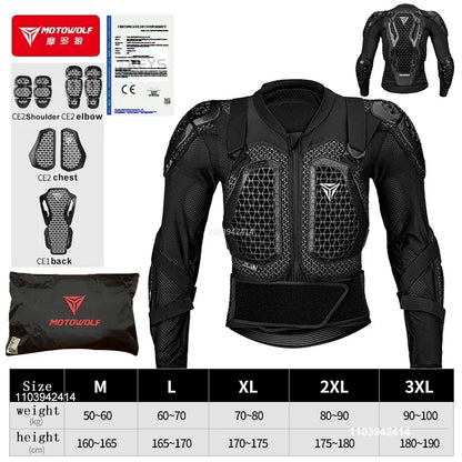 Motorcycle Jacket Men Turtle For Motocross Motorcycle Body Armor Motorbike Racing Jacket CE Approved Protection Gears Equipment