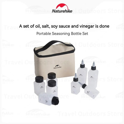 Naturehike Outdoor BBQ Picnic 8 Pieces Set Seasoning Spice Storage Jars Set With Storage Bag Delivery Bags Camping Accessories