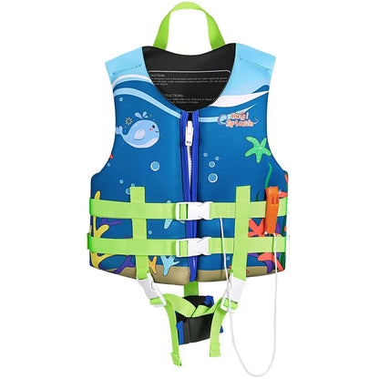 HeySplash Toddler Swim Vest Kids Floaties Swimming Jacket  Jumper Swimsuit with Adjustable Strap Float Puddle Vest for Child