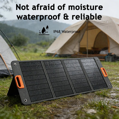 ETFE 100w 200W Foldable Solar Panels Cell Portable Solar Charging Panel Complete Kit Outdoor Tourism Camping Power Station