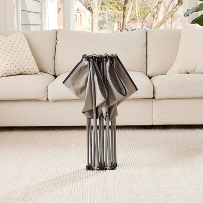 Extra Long My Cot Portable Toddler Bed Gray 54x28x12 Inch