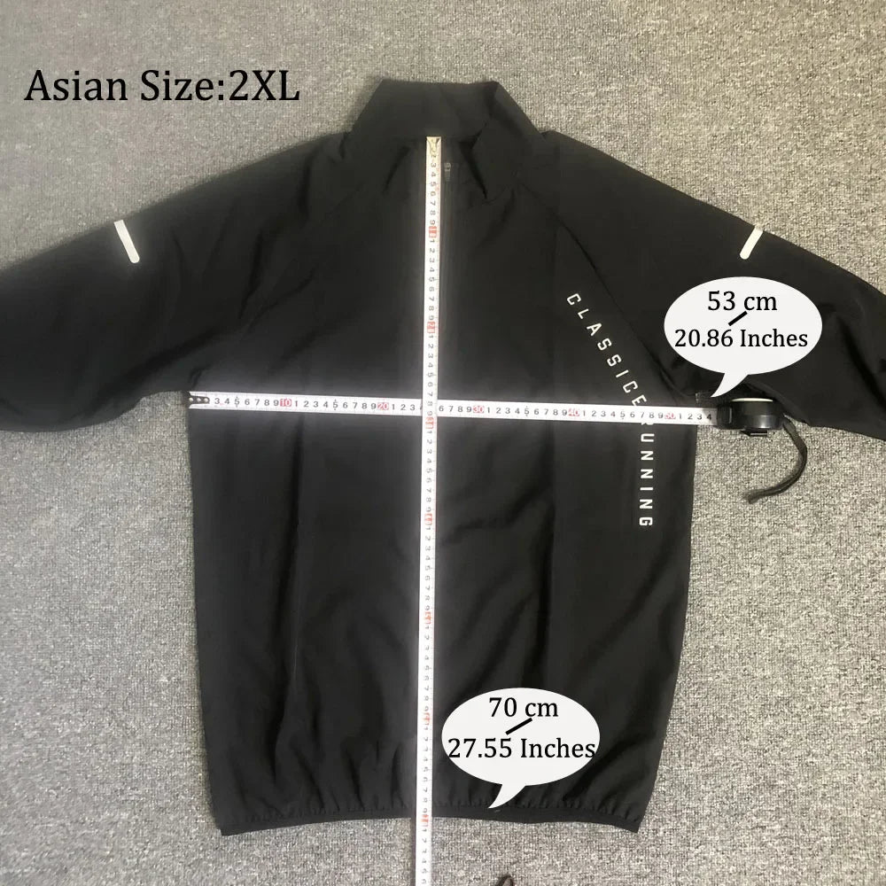 Quick Drying Clothes Men Autumn Sports T-shirt Stand Neck Loose Long Sleeved Outdoor Running Tracksuit Breathable Half Zip Top