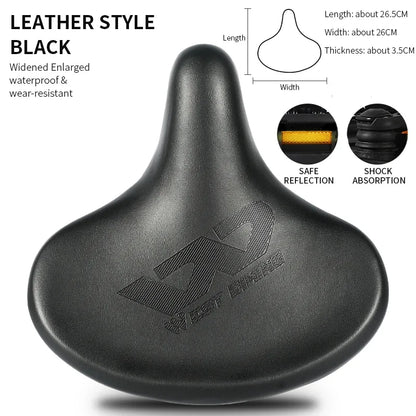WEST BIKING Widen Bicycle Saddle Ergonomic Thick Comfortable Bike Saddle Shock Absorbtion MTB E-Bike Cushion Bicycle Accessories