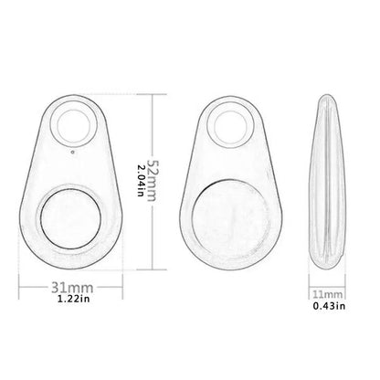 1-5pcs Smart Bluetooth Tracker Key Locator Pet Anti Lost Sensor Device With Bluetooth For Kid dog Pets Wallets Luggage Suitcases
