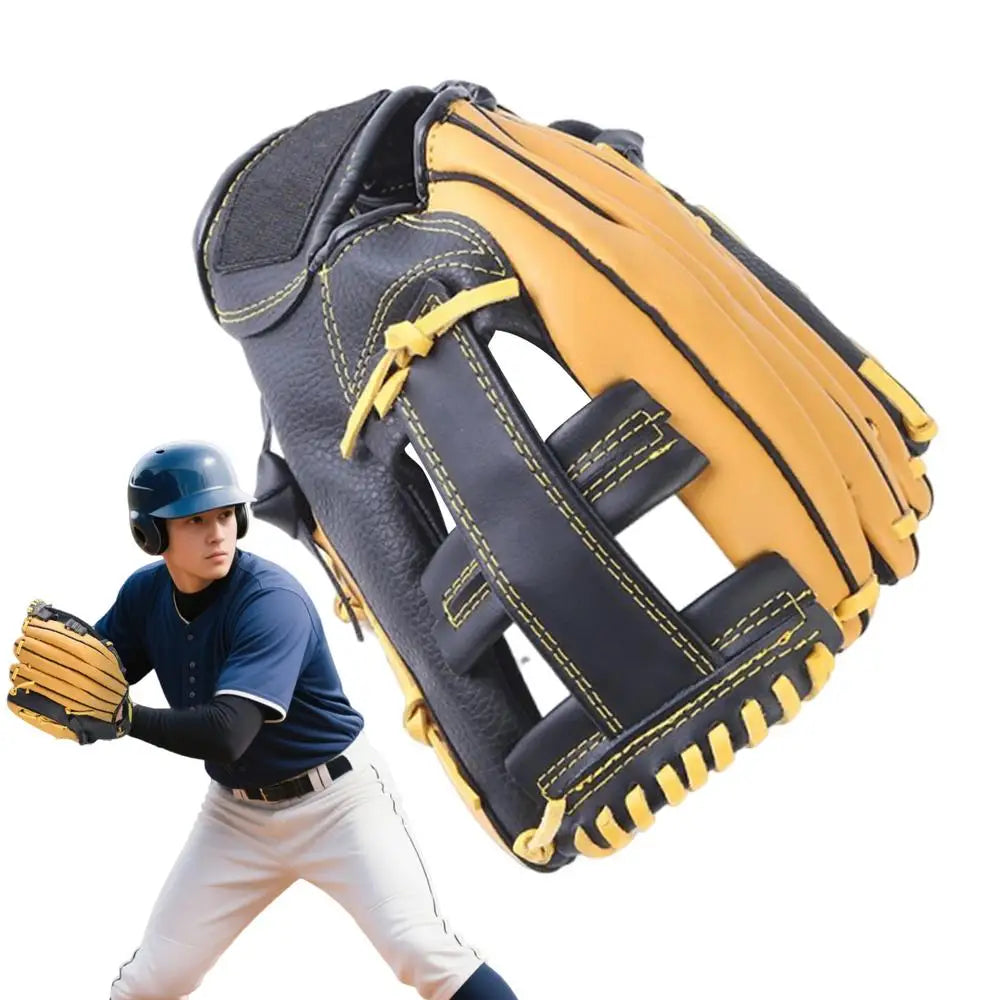 Baseball Glove Soft Baseball Training Mitt Leather Outfield Softball Gloves for Youth Adults Enthusiasts Ball Sports Practice