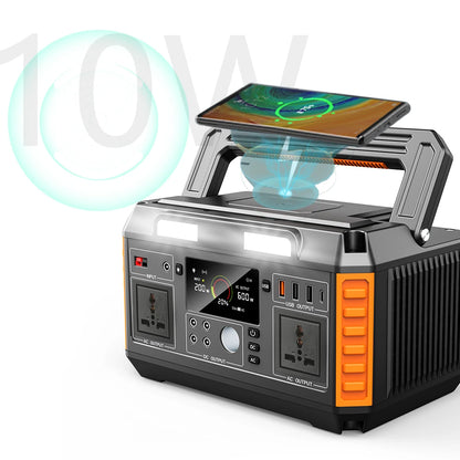 EASUN POWER Portable Power Station 300W 600W Solar Generator Quick Charge AC Outlets for Outdoor Camping RV Home LiFeP04 Battery