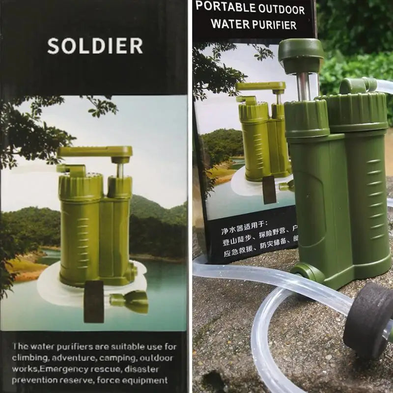 Emergency Survival Gear Water Filter Hand Pump