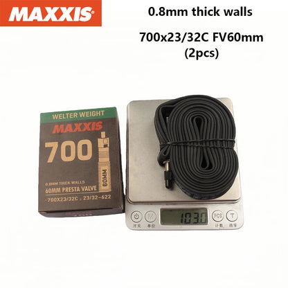 2PCS MAXXIS WELTER WEIGHT Bicycle Inner Tube 26/27.5/29 Inner Tube Of Mountain Bike Road Bike AV(SV) FV(PV) Origina Inner Tube