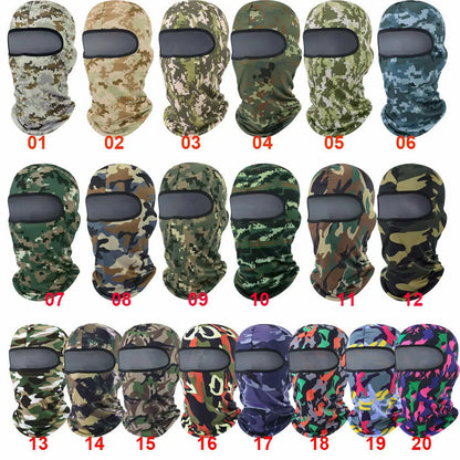 Tactical Balaclava Full Face Mask Scarf CS Wargame Hunting Bandana Hat Cycling Ski Mask Military Face Cover Hood for Men Women